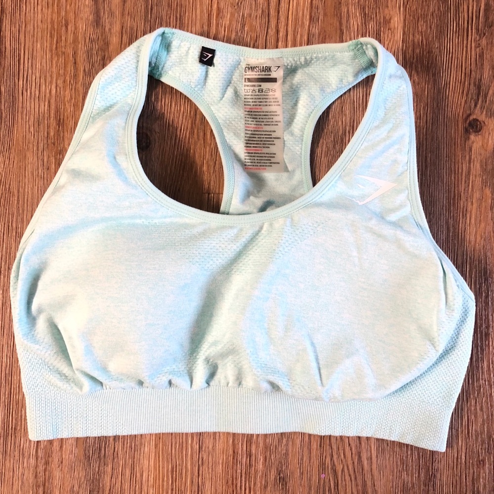 Gymshark Ice Blue Seamless Sports Bra
